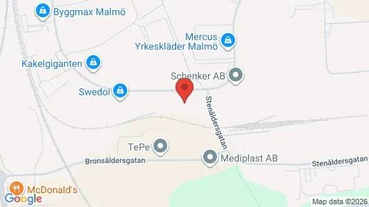 Varastot Vuokrattavana i Fosie - Kuva Google Street Viewstä