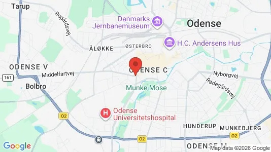 Sklepy Do wynajęcia i Vesterbro - kort over placeringen