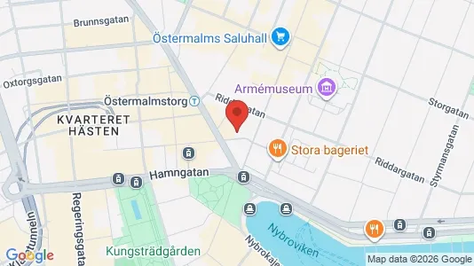 Kontorlokaler til leje i Östermalm - Foto fra Google Street View
