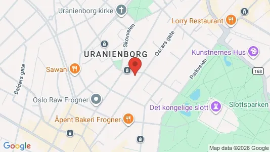 Kontorlokaler til leje i Oslo Frogner - Foto fra Google Street View