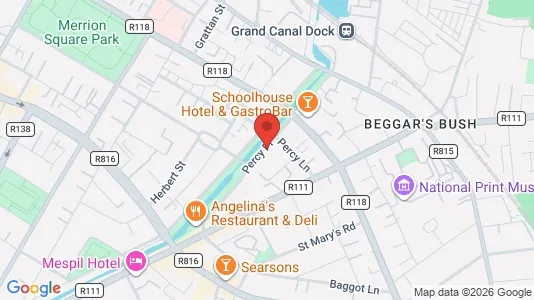 Toimistotilat Vuokrattavana i Dublin 2 - Kuva Google Street Viewstä