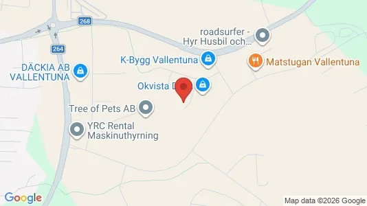 Lokaler til leie i Vallentuna - kort over placeringen