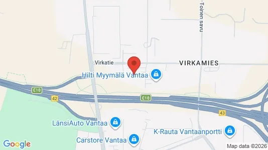 Lager zur Miete i Vantaa – Foto von Google Street View