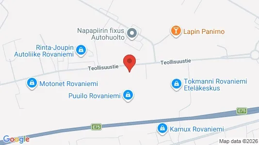 Gewerbeflächen zur Miete i Rovaniemi - kort over placeringen