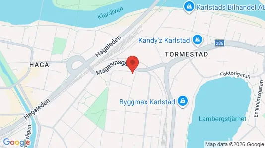 Lokaler til leje i Karlstad - kort over placeringen