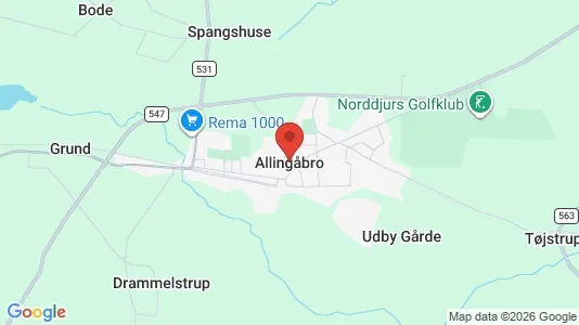 Kontorer til leie i Allingåbro – Bilde fra Google Street View