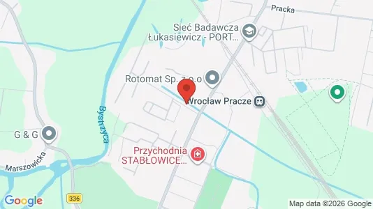 Kontorlokaler til leje i Wrocław - kort over placeringen