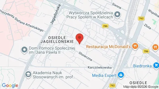 Kontorlokaler til leje i Kielce - Foto fra Google Street View