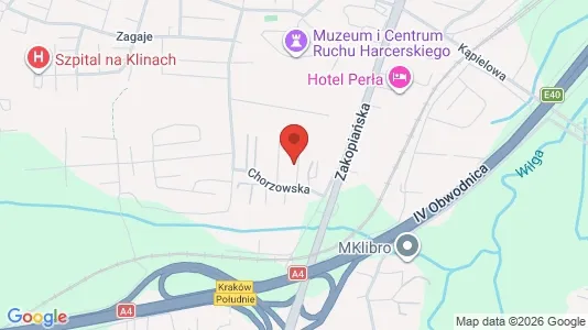 Büros zur Miete i Krakau Podgórze - kort over placeringen