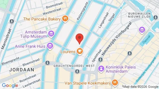 Kontorer til leie i Amsterdam Centrum - kort over placeringen
