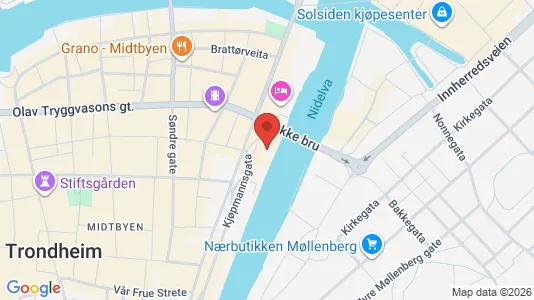 Büros zur Miete i Trondheim Midtbyen - kort over placeringen