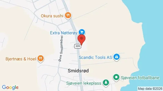 Lokale biurowe Do wynajęcia i Færder - kort over placeringen