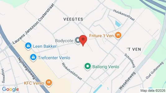 Propiedades comerciales En alquiler i Venlo - kort over placeringen