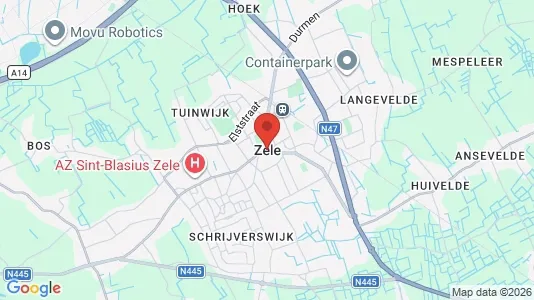 Kontorlokaler til leje i Zele - Foto fra Google Street View