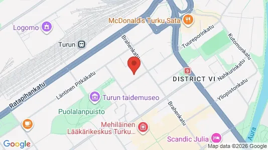 Kontorslokaler för uthyrning i Åbo – Foto från Google Street View