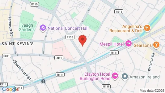 Kantorruimte te huur i Dublin 2 - kort over placeringen