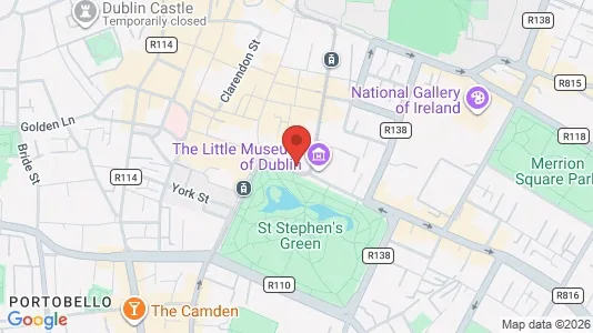 Kantorruimte te huur i Dublin 2 - kort over placeringen
