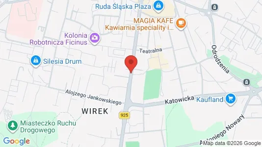 Büros zur Miete i Ruda Śląska - kort over placeringen
