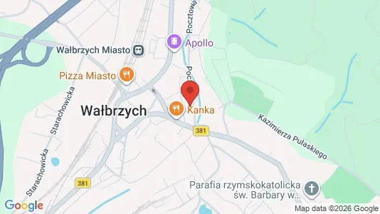 Büros zur Miete i Wałbrzych - kort over placeringen