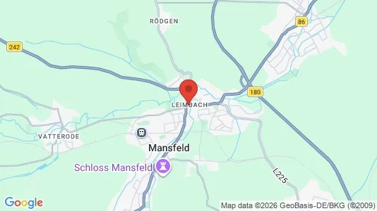 Restaurants zur Miete i Mansfeld-Südharz - kort over placeringen