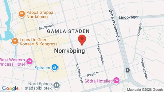 Lokaler til leje i Norrköping - kort over placeringen