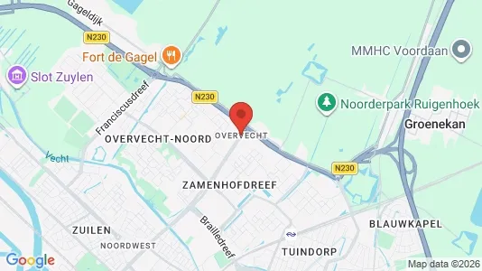 Lokale biurowe Do wynajęcia i Utrecht Overvecht - kort over placeringen