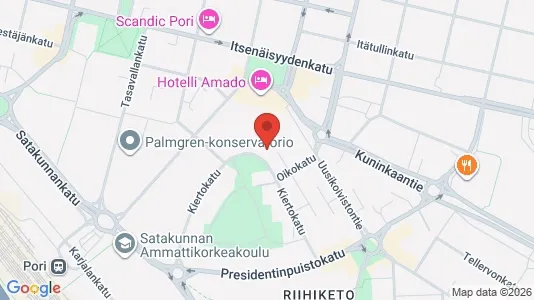 Lokaler til leie i Pori - kort over placeringen
