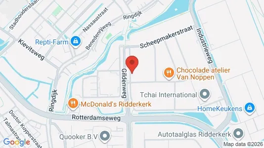 Nieruchomości komercyjne Do wynajęcia i Ridderkerk - kort over placeringen