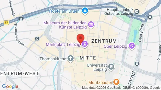 Lokale biurowe Do wynajęcia i Leipzig - kort over placeringen