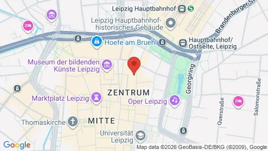 Espacios de oficina En alquiler i Leipzig - kort over placeringen