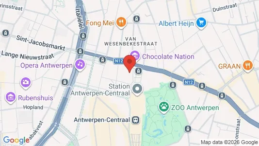 Lokale biurowe Do wynajęcia i Stad Antwerp - kort over placeringen