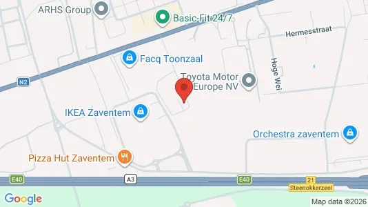 Büros zur Miete i Zaventem - kort over placeringen
