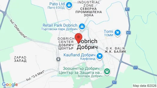 Sklepy Do wynajęcia i Dobrich - kort over placeringen