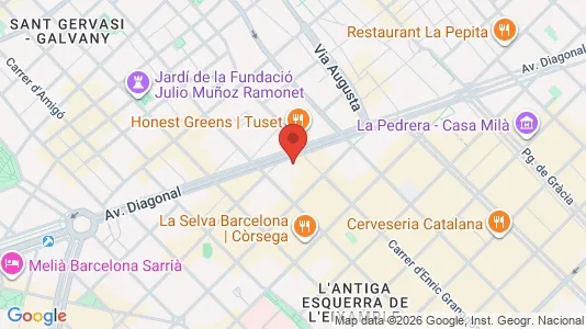 Lokale biurowe Do wynajęcia i Barcelona Eixample - kort over placeringen