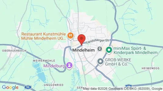 Lagerlokaler til leje i Unterallgäu - kort over placeringen