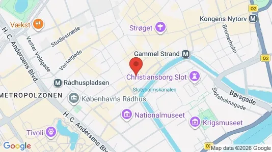 Lagerlokaler til leje i København K - kort over placeringen