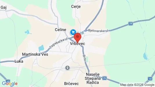 Sklepy Do wynajęcia i Vrbovec - kort over placeringen