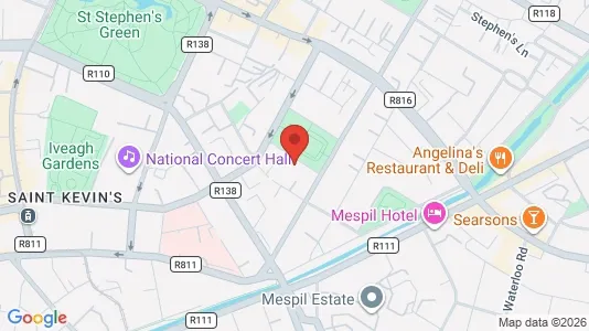 Office spaces for sale i Dublin 2 - kort over placeringen