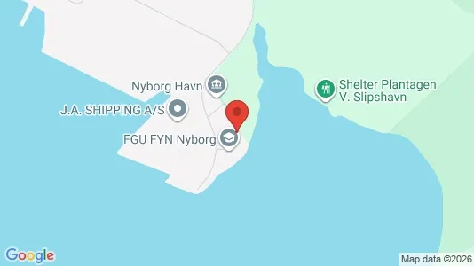 Kontorslokaler för uthyrning i Nyborg – Foto från Google Street View