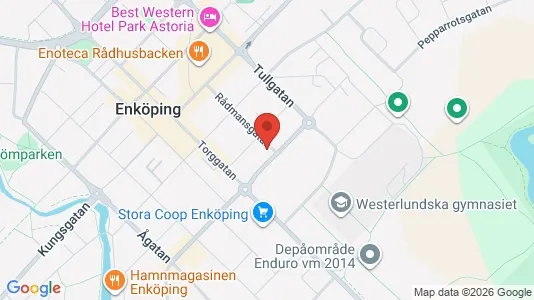 Nieruchomości komercyjne Na sprzedaż i Enköping - kort over placeringen