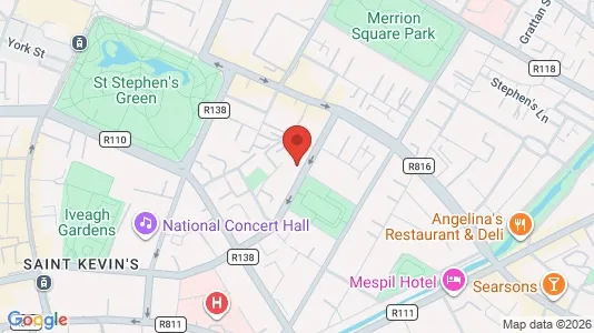 Kantorruimte te huur i Dublin 2 - kort over placeringen