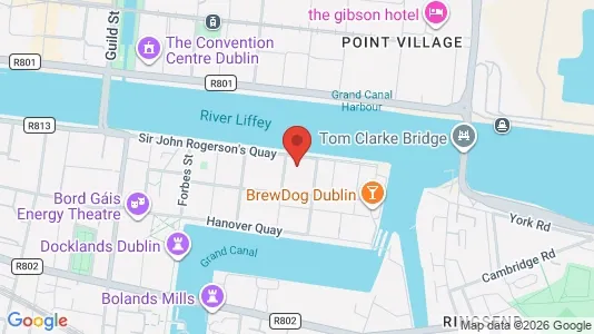 Kontorer til leie i Dublin 2 - kort over placeringen