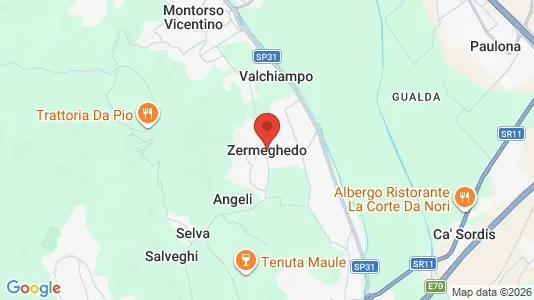Sklepy Do wynajęcia i Zermeghedo - kort over placeringen