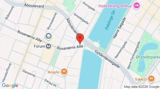 Clinics Do wynajęcia i Vesterbro - kort over placeringen