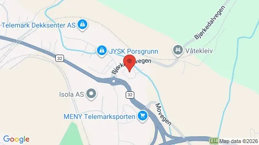 Werkstätte zur Miete i Porsgrunn - kort over placeringen