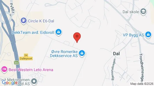 Værkstedslokaler til leje i Eidsvoll - Foto fra Google Street View