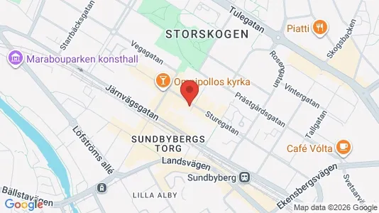 Lager zur Miete i Sundbyberg – Foto von Google Street View