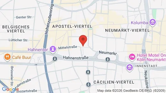 Office spaces for rent i Cologne Innenstadt - kort over placeringen
