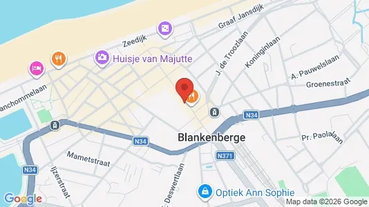 Lokaler til leje i Blankenberge - kort over placeringen