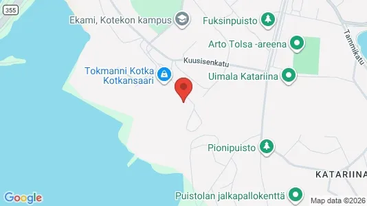 Propiedades comerciales En venta i Kotka - kort over placeringen